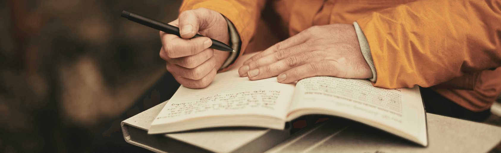 Book and hand header