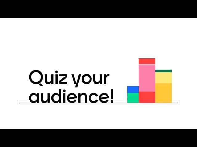 Thumbnail for video: Create a Mentimeter quiz