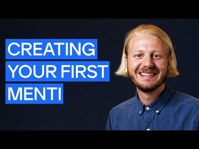 Thumbnail for video: Getting started with Mentimeter - 7 min crash course