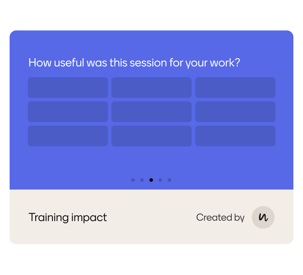 visualizing menti - training template