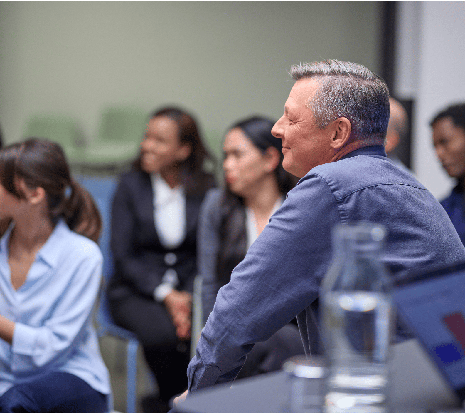Listening to a presentation