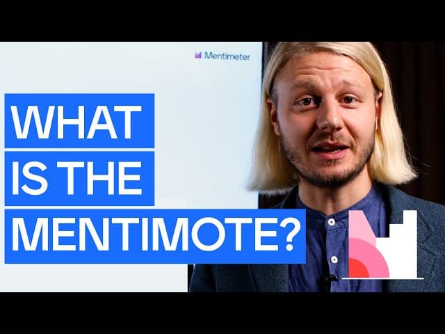 Thumbnail for video: What is the Mentimote?